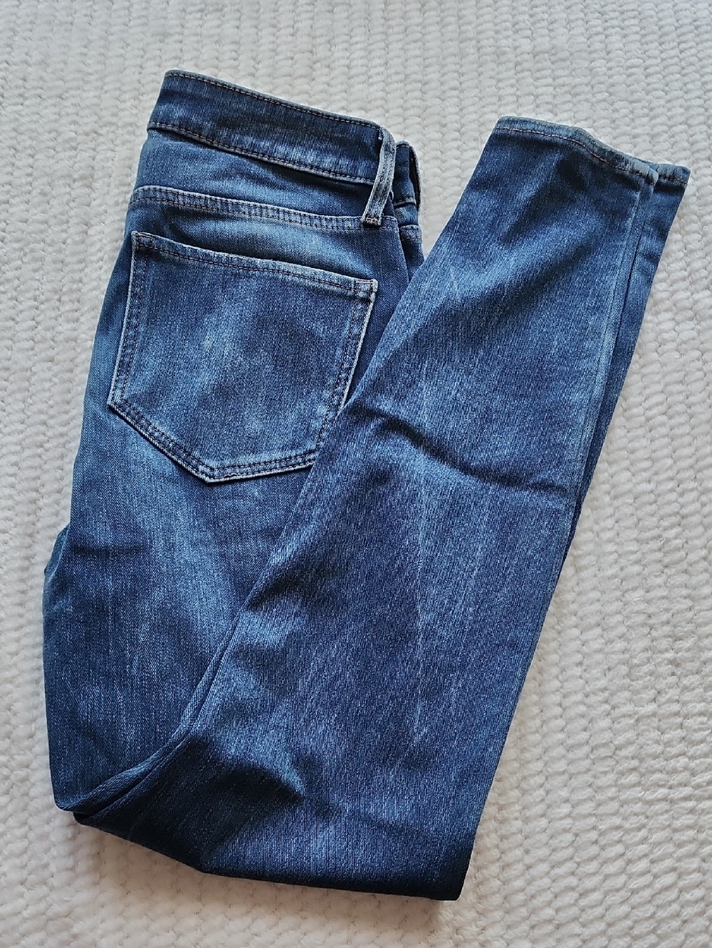 Old Navy Rock Star Super Skinny High Rise Dark Blue Jeans